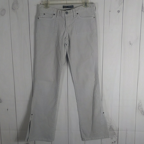Y2K  Abercrombie & Fitch LIGHT ACADEMIA C orduroy Pant Size 4 - Picture 6 of 13